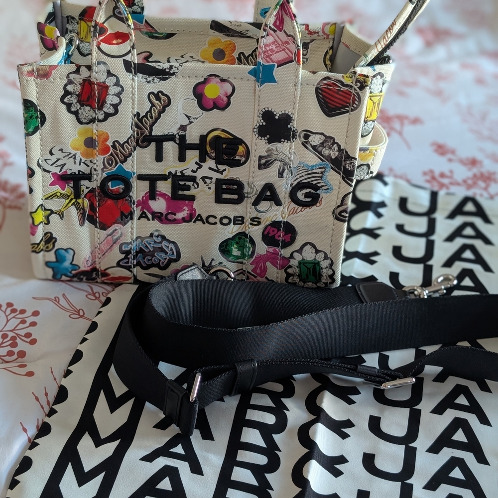 BRAND NEW Marc Jacobs Colorful Graphic Tote Bag